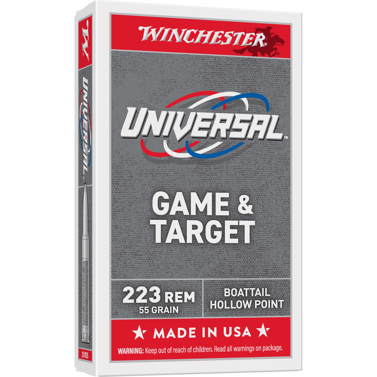 WIN LC 223 REM 55GR FMJ 20/1000