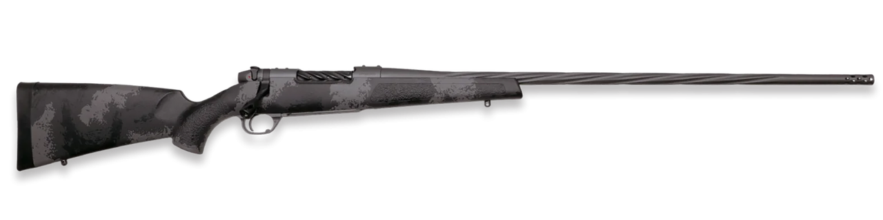 Weatherby  Mark V Live Wild 25 Creedmoor 4+1 22" Carbon Gray Cerakote Fluted Threaded Barrel, Carbon Gray Cerakote Drilled & Tapped Steel Receiver Fixed Black w/Gray Accents Polymer Stock, Right Hand
