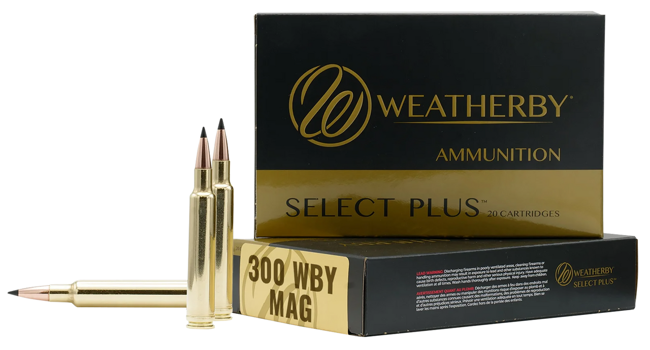 Weatherby F300180SCO Select Plus  300WthbyMag 180gr Swift Scirocco 20 Per Box/10 Case