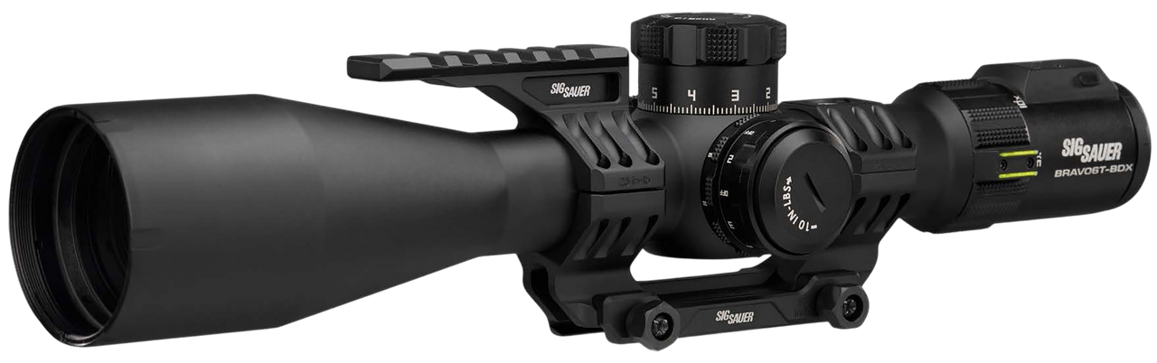 Sig Sauer Electro-Optics SOBBDX65102 BRAVO6T BDX Black 5-30x56mm, 35mm Tube, Illuminated MRAD Milling 2.0 Reticle