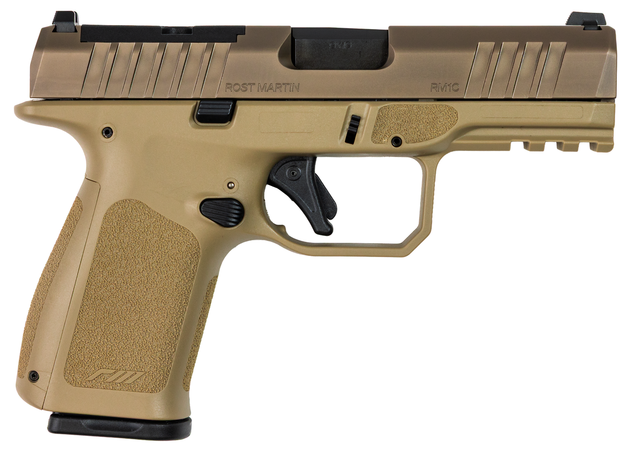 Rost Martin RM1CMOVOSP10 RM1C  9mm Luger 10+1 4" Black Optic Ready/Serrated Slide Black