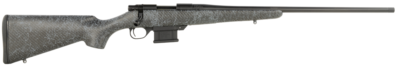 Howa HCE6ARCGW 1500 Carbon Elevate 6mm ARC 5+1 20" Wrapped Carbon Fiber Threaded Barrel, Blued Drilled & Tapped Steel Receiver, Fixed Stocky's Black w/Gray Webbing Carbon Fiber Stock, Right Hand