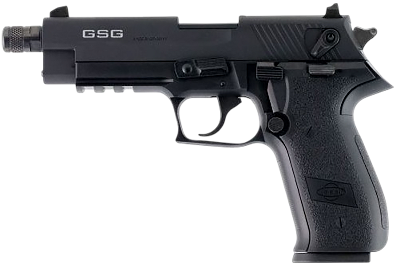 GSG GERG2213TFFA FireFly  22 LR 13+1 4.90" Black Threaded Barrel Black Aluminum Serrated Slide Black Aluminum Frame w/Picatinny Rail Textured Grip