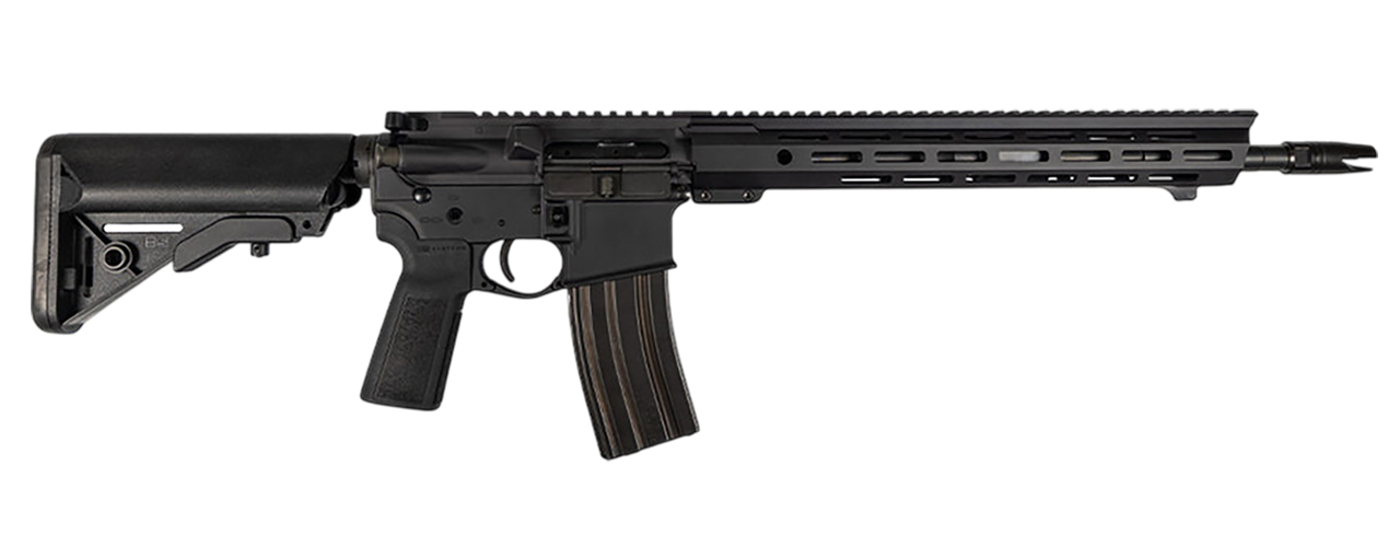 Franklin Armory 0010066BLK Binary OPS-16 5.56 NATO 30+1 16" Black LTW Contour Barrel, Black Aluminum Receiver w/Picatinny Rail, M-LOK Handguard, B5 SOPMOD Black Polymer Stock, B5 P Type 23 Grip
