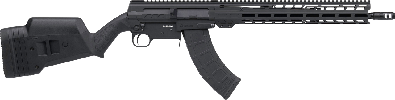 CMMG 86A950AAB Dissent BR47 7.62x39mm 10+1 16.10" Black Nitride Threaded Barrel, Black Armor Cerakote Aluminum Receiver w/Picatinny Rail, M-LOK Handguard, Magpul SGA Black Polymer Stock, Ambidextrous