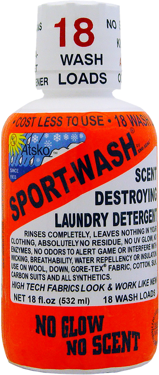 Atsko 1338 Sport Wash Laundry Detergent 18oz 18 Loads