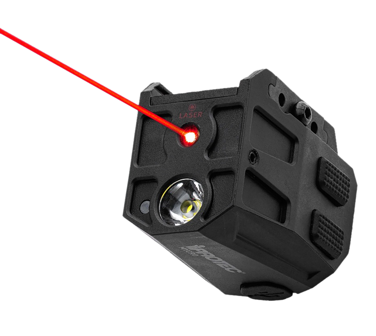 Alliance Consumer Group IPRMLT0004 MYCRO Rail Mount Light Matte Black PA66 Nylon 50/150/300 Lumens Red Laser