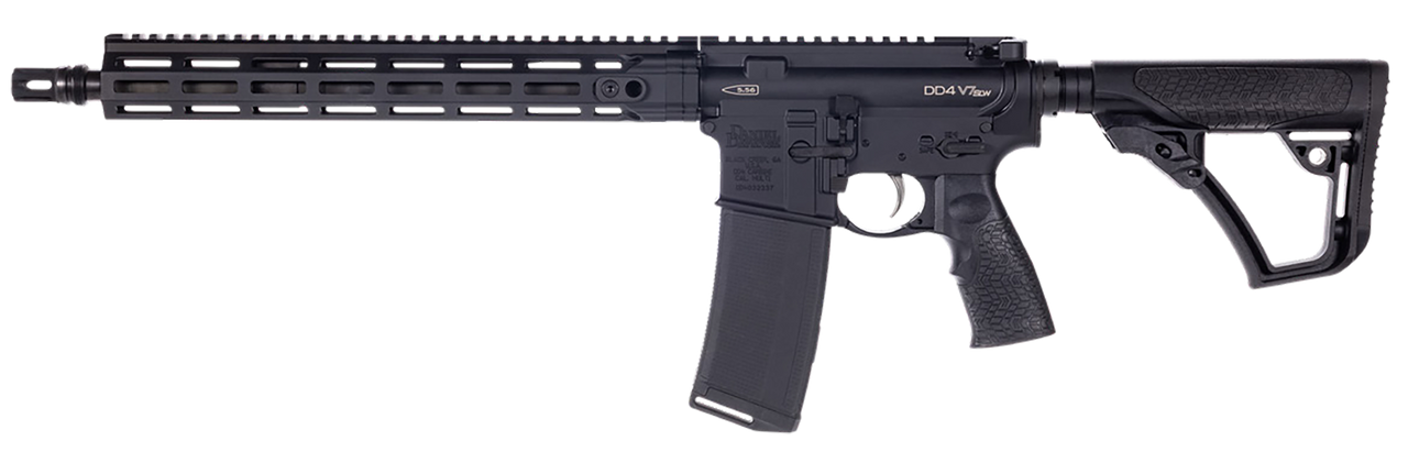 Daniel Defense 0220105296047 DD4 RIII SLW 5.56 NATO 30+1 14.50" Black