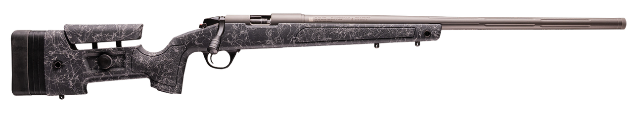 CVA PR5020N Endura LRH 45 Cal 26" Tungsten Cerakote Fluted Threaded Barrel, Drilled & Tapped Stainless Steel Receiver, Fixed Black w/Tungsten Webbing Synthetic Stock