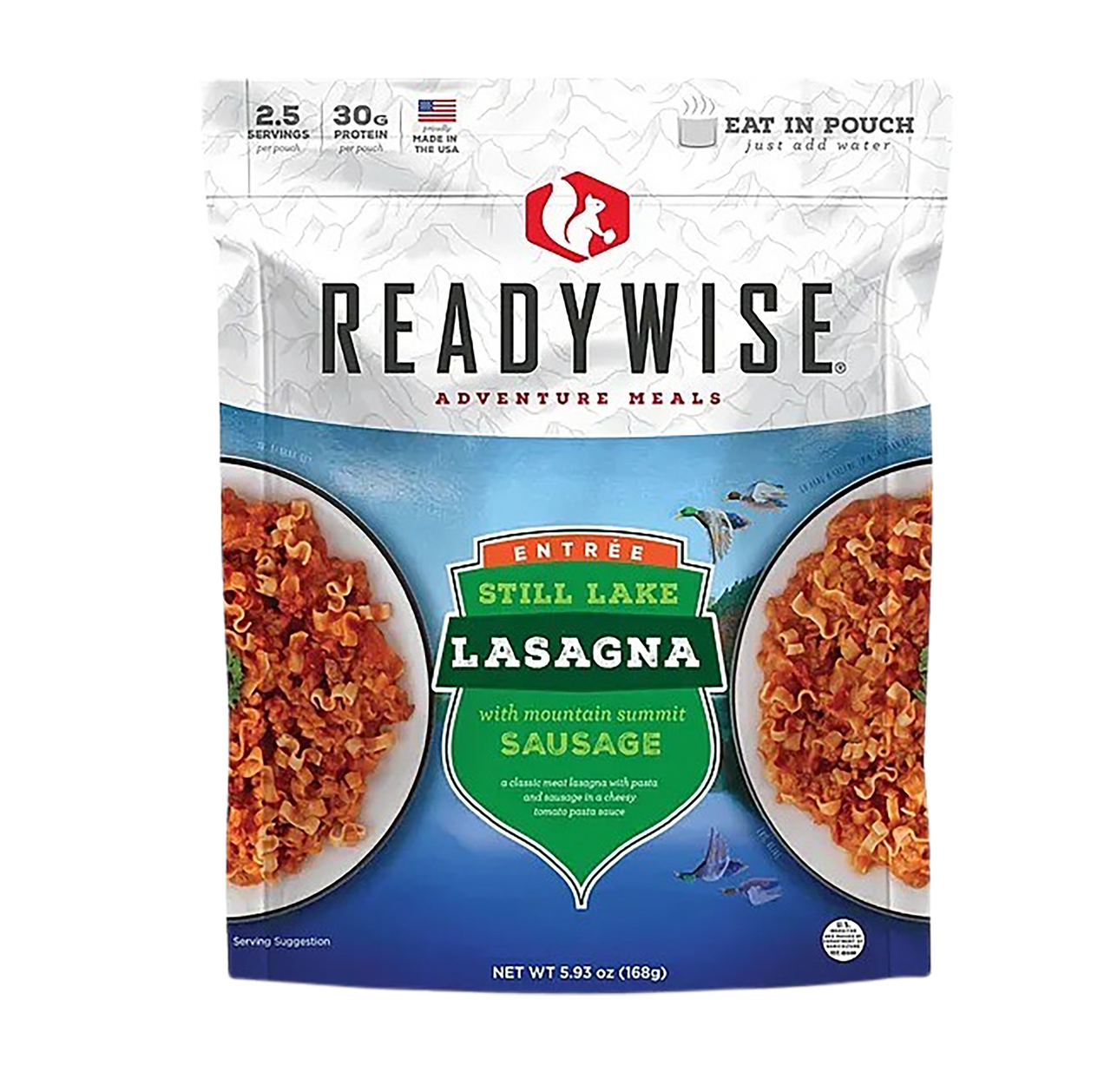 Wise Foods RW05808 Lasagna w/ Beef  2 Servings 6 Per Case
