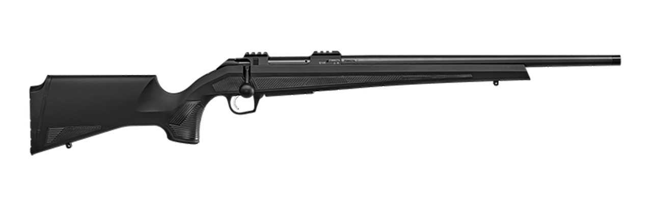 CZ-USA 07416 600+ Alpha 6.5 Creedmoor 5+1 22" Black Nitride Threaded Barrel, Black Nitride Aluminum Receiver w/Weaver Rail, Black Soft Touch Fixed Polymer Stock