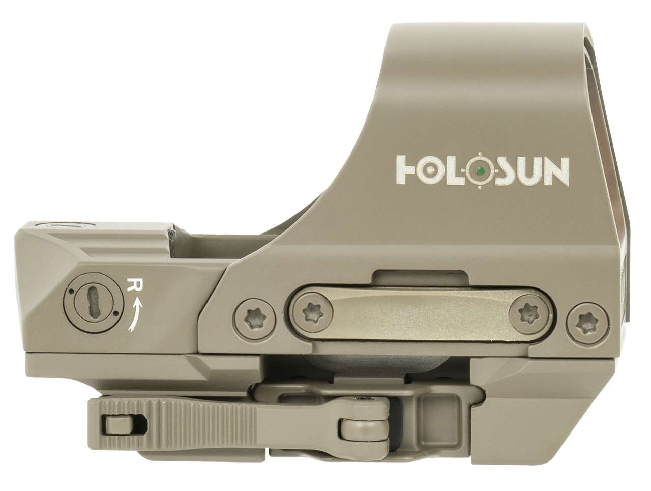 Holosun HE510CGRFDE 510  Flat Dark Earth 1 x 0.91" x 1.26" 2 MOA Green Dot/65 MOA Circle Multi Reticle