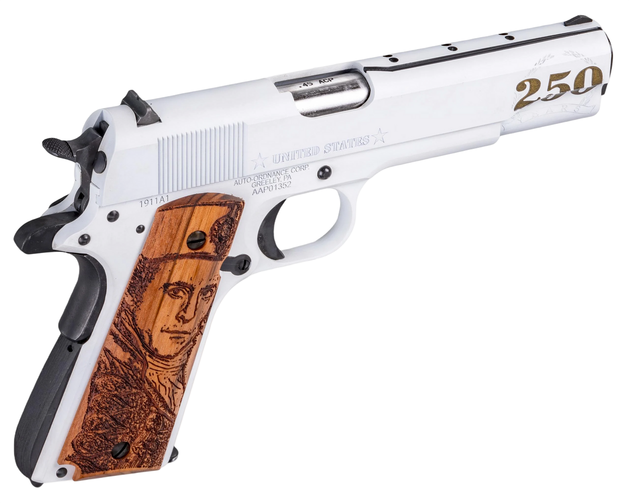 AUTO 1911BKOC16  1911 45  5"  7R  250TH NAVY