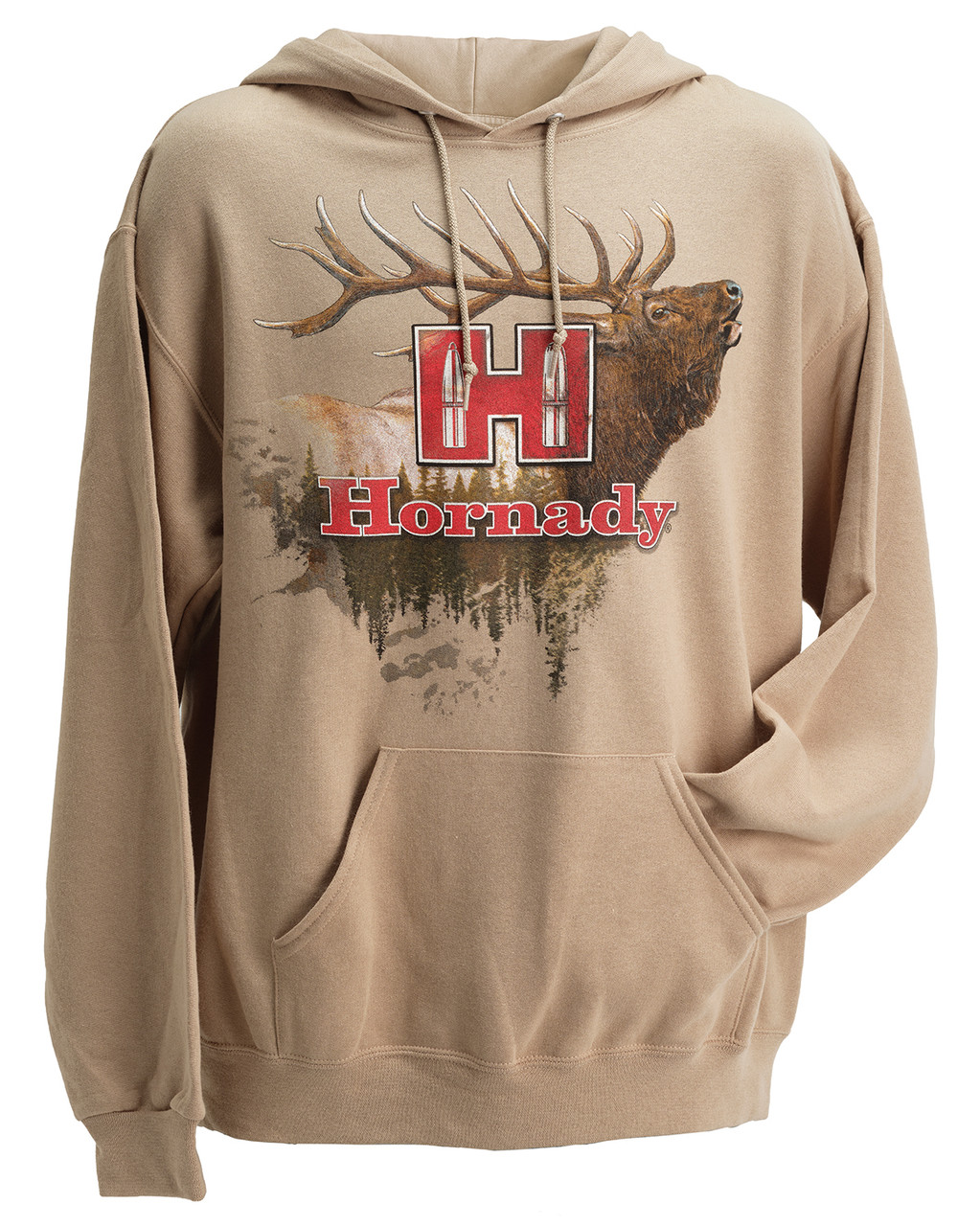 Hornady 99612XXL Elk  2XL Tan/Khaki Hoodie