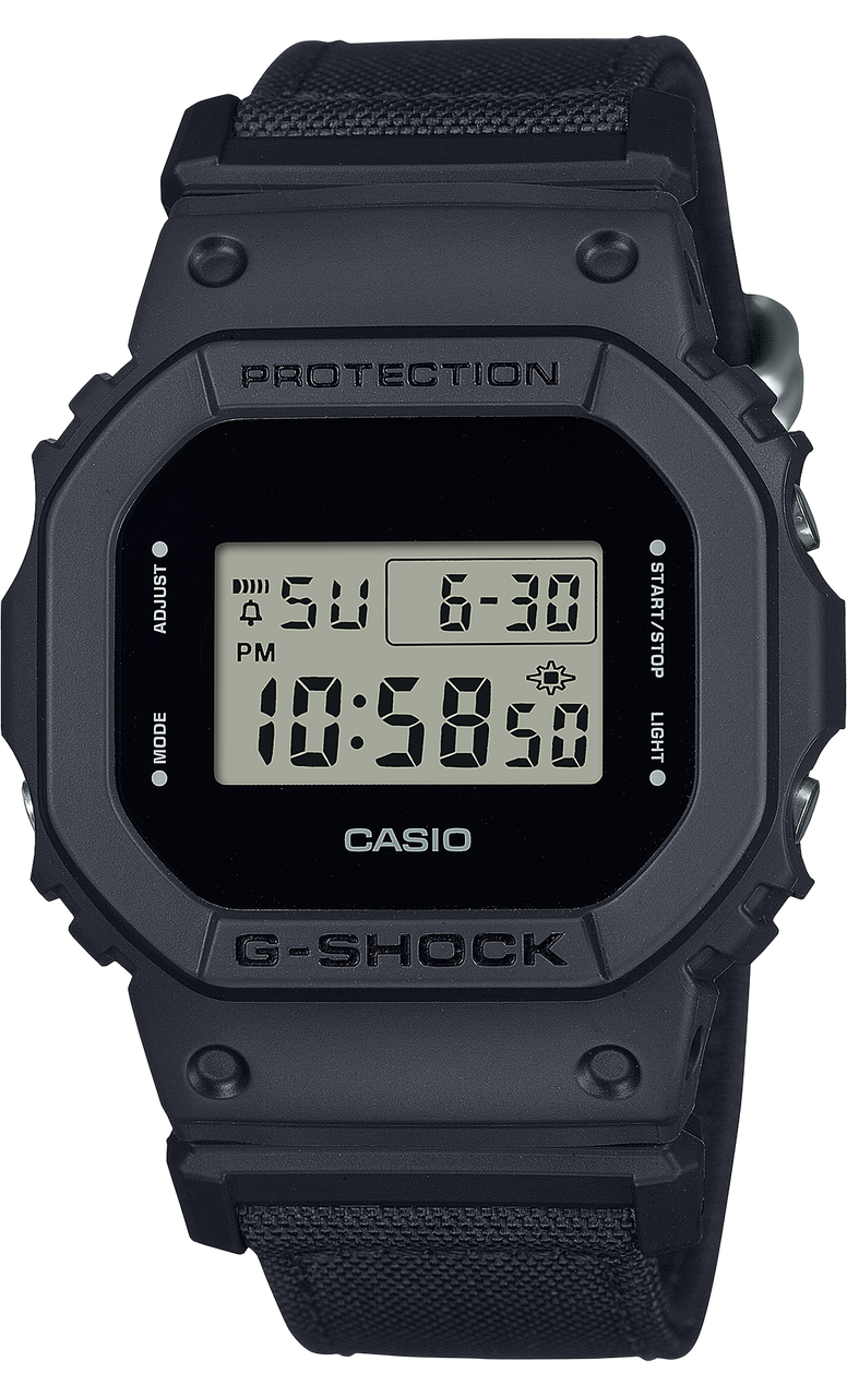 GSHOCK DW5600BCE1CR  CLASSIC CORDURA CLOTH     BLK