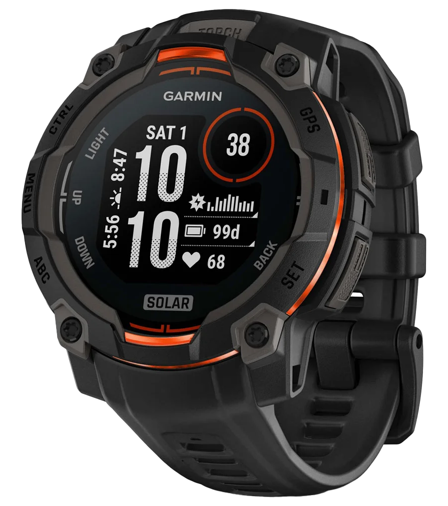 GAR 010-02934-00    INSTINCT 3 45MM SOLAR BLK/CHAR