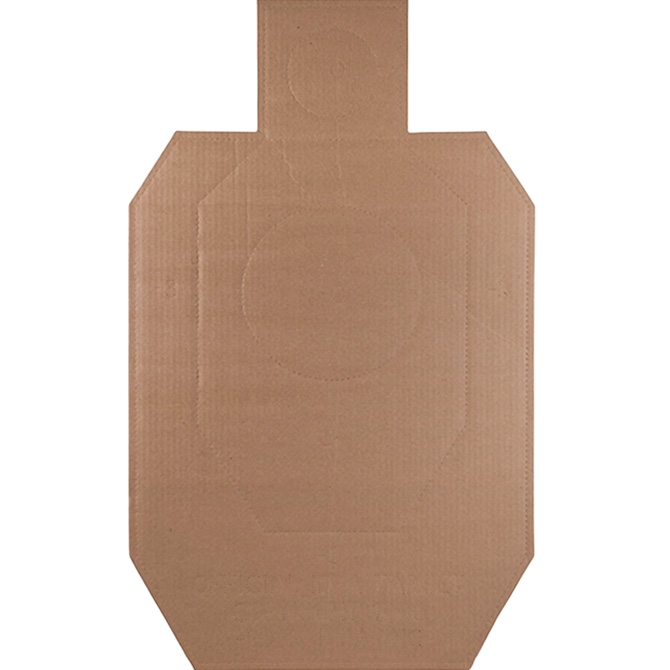 ACTION IDPA-CB-100    CARDBOARD TORSO CUTOUT 100BX