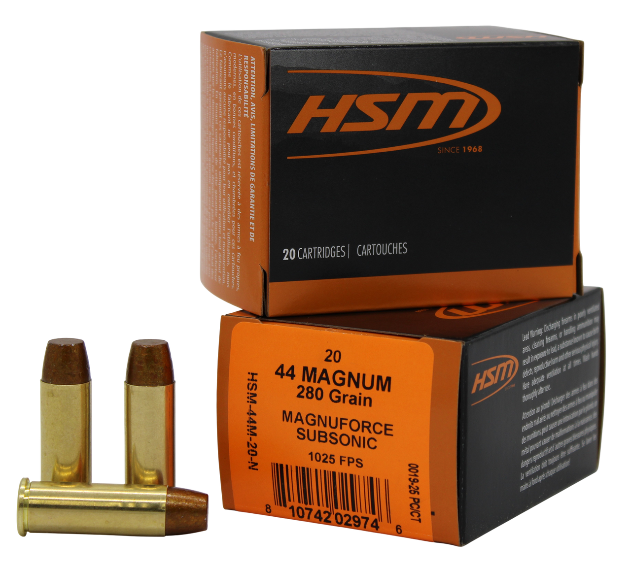 HSM 44M20N       44MAG    280GR HCLFN        20/20