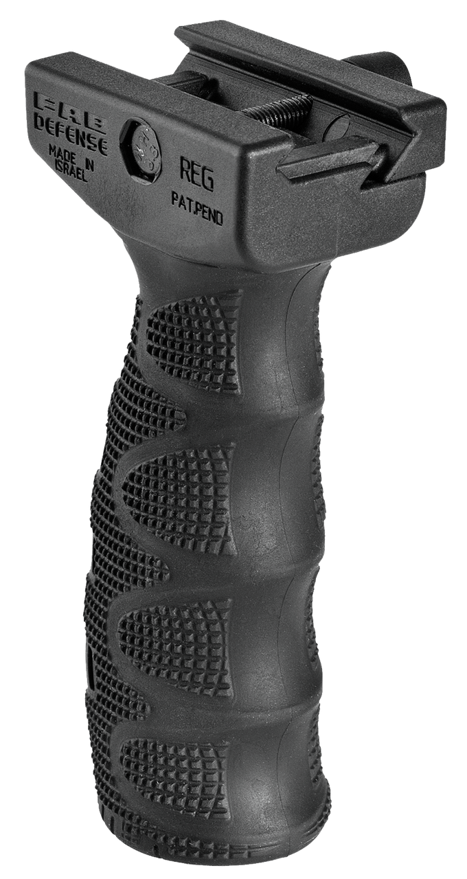 FAB Defense FXREGB REG Ergonomic Rubberized Tactical Foregrip w/Waterproof Storage Compartment Black Latex & Reinforced Polymer