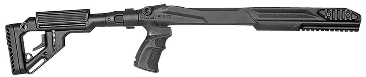 FAB Defense FXUASR1022B UAS-R Precision Stock Conversion Kit for Ruger 10/22 Left Side Folding w/Adjustable Cheekrest Matte Black Fiberglass Reinforced Polymer