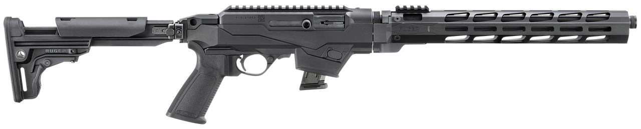 Ruger 19141 PC Carbine *State Compliant 9mm Luger 10+1 16.12" Threaded/Fluted Barrel, Black, Reversible Folding Stock, M-LOK Handguard, Optics Mount