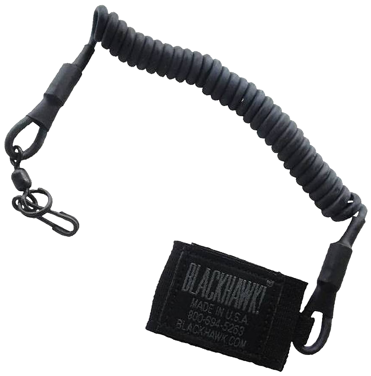 Blackhawk 90TPL2BK Tactical Pistol Lanyard Coiled Wire