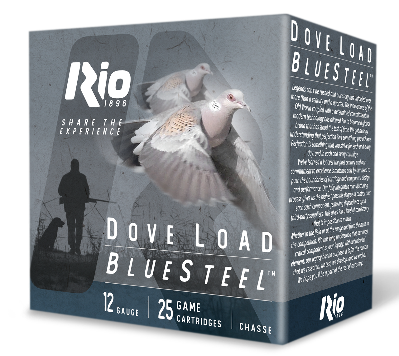 RIO DLBS286    DOVE LOAD 12G  2-3/4  6       25/10