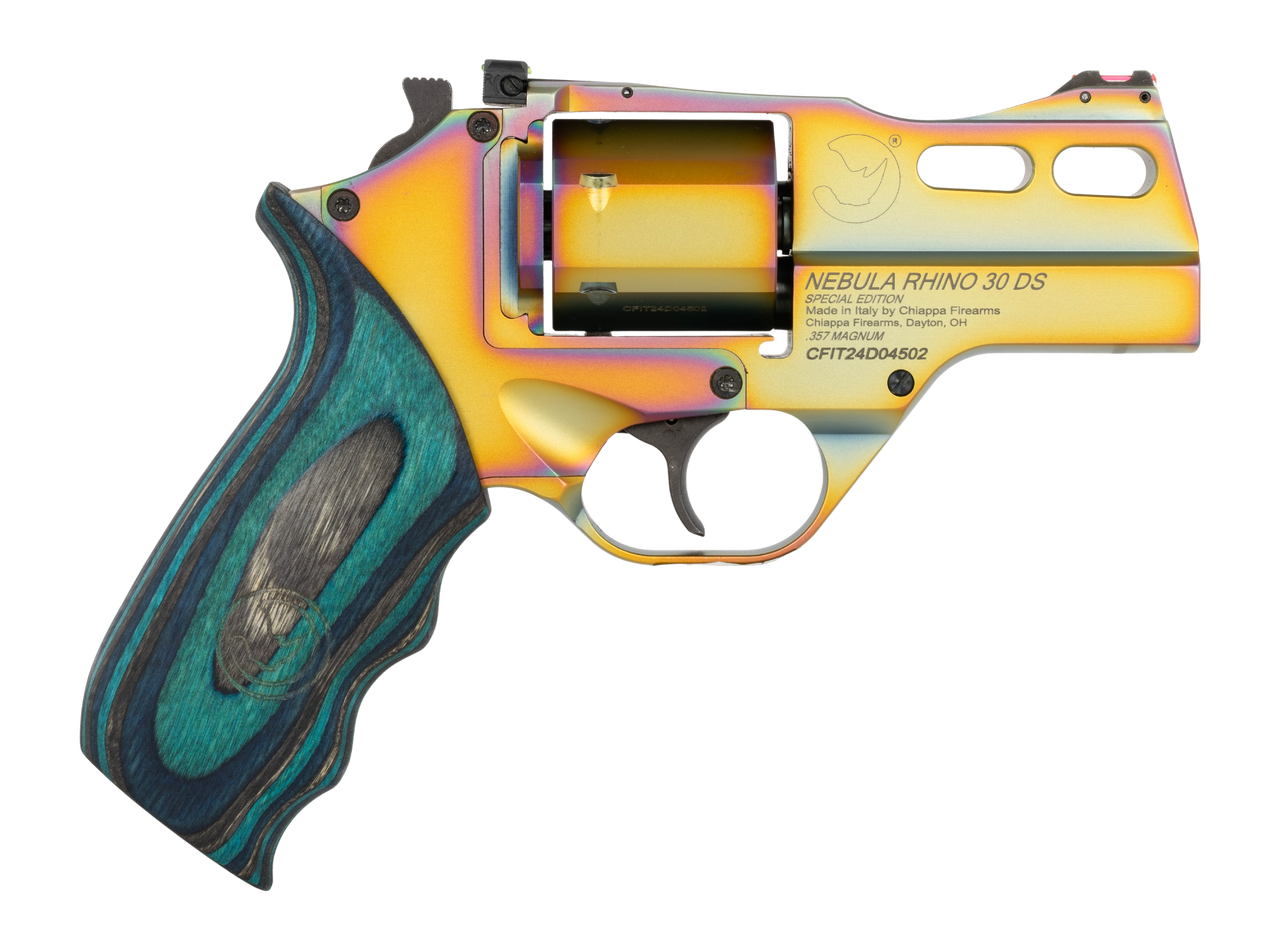 Chiappa Firearms CF340354 Rhino 30SAR 357 Mag 6 Shot 3" Nebula PVD, Blue Laminate Grip