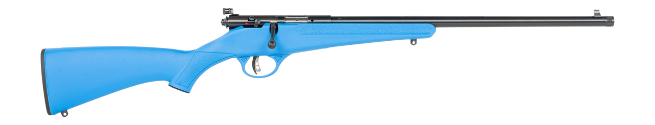 Savage Arms  Rascal F-SR 22 LR 1rd 16.13" Matte Black Single Shot Threaded Barrel, Blue Synthetic Stock, Right Hand