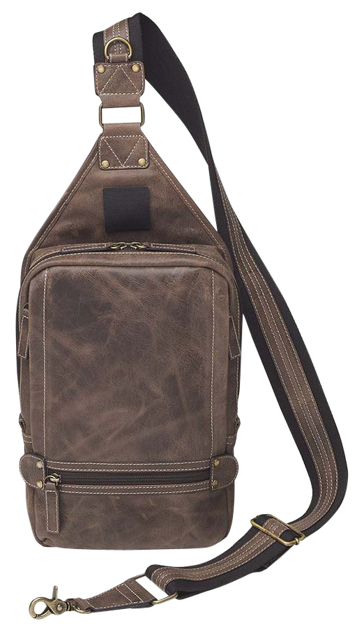 Gun Tote'n Mamas/Kingport GTMCZY108 Sling Backpack  Brown Leather Includes Standard Holster