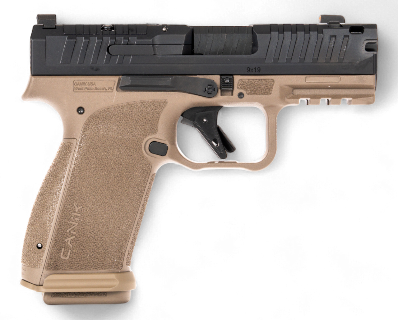 Canik HG8328DM-N Mete MC9 Prime 9mm Luger 17+1 3.64" Compensated Barrel, Steel Optic Ready/Serrated Slide, Polymer Frame w/Picatinny Rail, Textured Grip