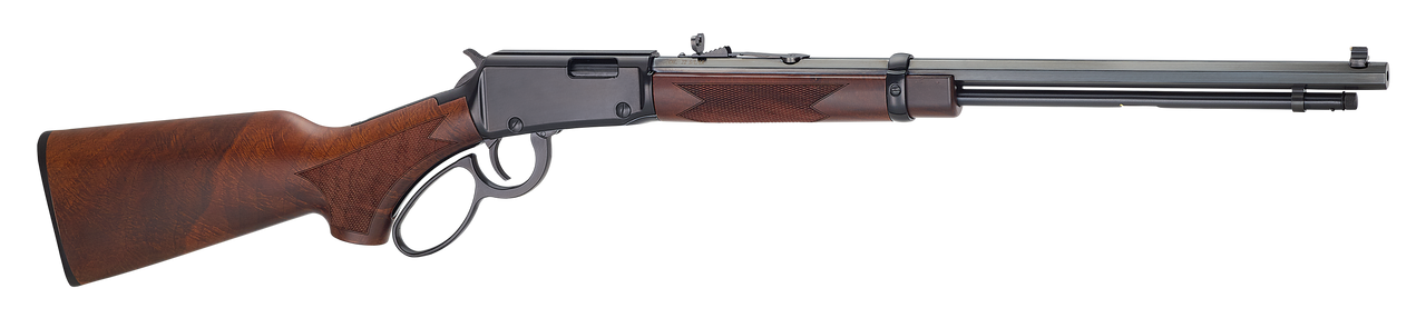 Henry H001TPG22 Western Frontier 22 S/L/LR 16/17/23+1 20" Blued Octagon Barrel, Black Aluminum Grooved Receiver, American Walnut Fixed w/Pistol Grip Stock
