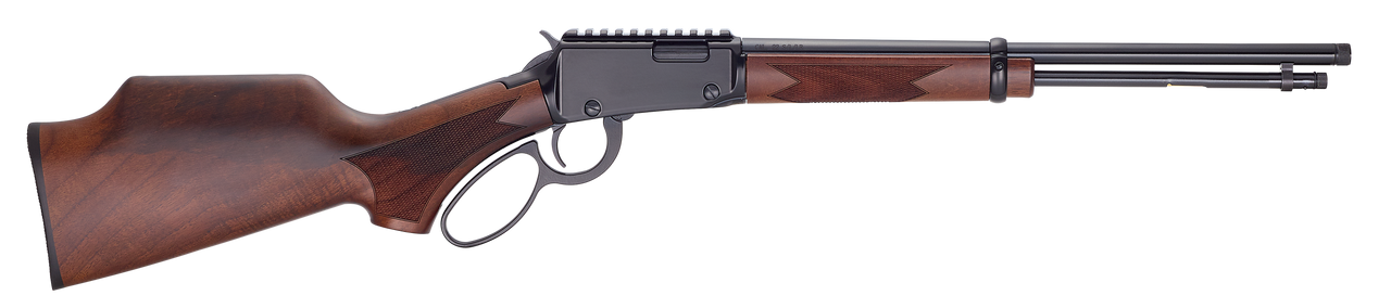 Henry H001PGHR22M Sporter Carbine 22 WMR 10+1 16.50" Blued Threaded Barrel, Black Aluminum Receiver w/Picatinny Rail, American Walnut Fixed w/Pistol Grip Stock