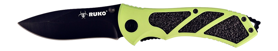 RUKO RUK0061HG-CS  440A 3-1/4"HIVIZ GRN FOLDING CS