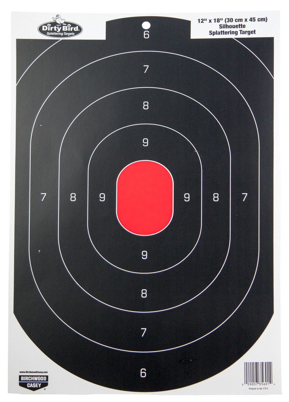 BIR 35601 DIRTYBIRD 12X18 OVAL SIL TARGETS   100 BIR 35601 DIRTYBIRD 12X18 OVAL SIL TARGETS   100