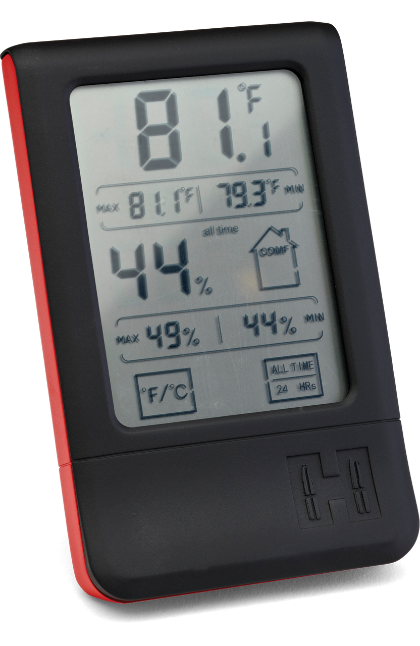 LOCKDOWN Digital Hygrometer for Temperature and Humidity