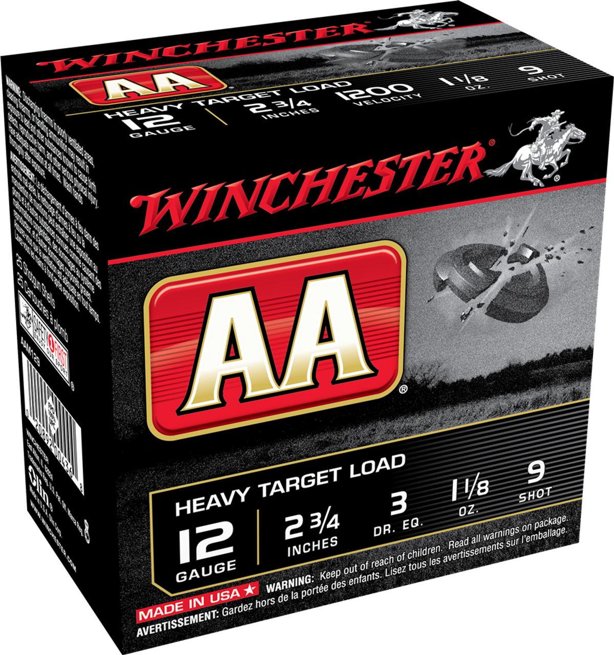 Winchester Ammo Aa, Win Aam129     Aa Heavy     11/8