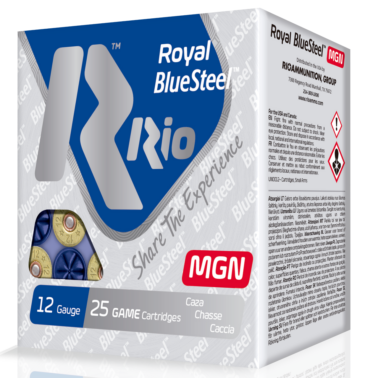 Rio Ammunition Royal Bluesteel, Rio Rbsm364    12 3in       Size 4     1 1/4oz  oz Steel Mag