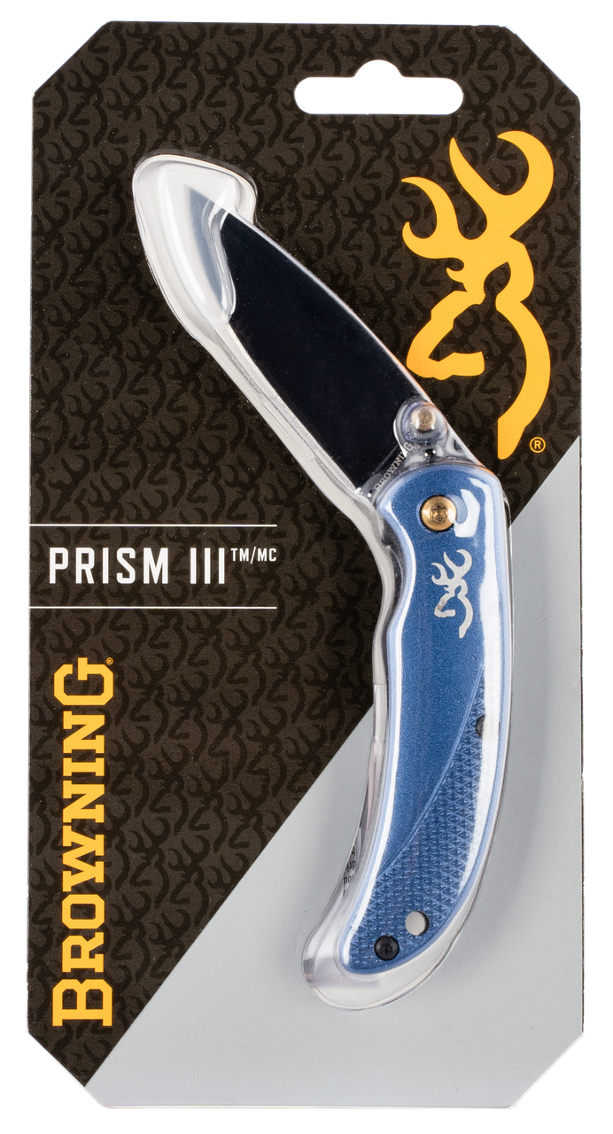 Browning Prism Ii, Brn 3220341    Edc Prism Ii 2 3/8 Knife Navy Blue    Blade Length 2.4