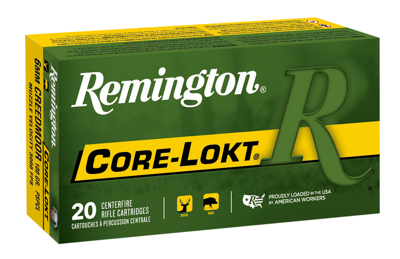 6mm Creedmoor - Remington Ammunition Core-lokt, Rem 29049 R6cm01  6mm Crd   100 Pspcl