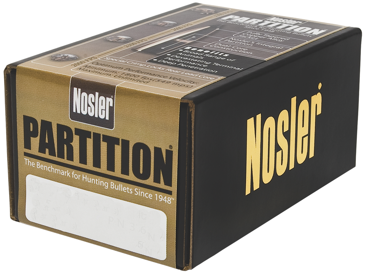 Nosler 16322 Partition 270 Caliber .277 130 GR Partition Spitzer 50 Box