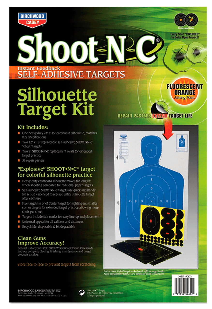 Birchwood Casey Shoot-n-c, Bir 34602 Shoot-n-c 12x18 Silhouette Kit