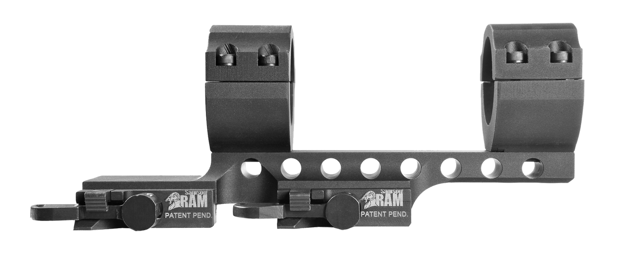 Samson DMR30-2 Ring and Base Set 30mm Dia 2   Offset Quick Release Style Blk