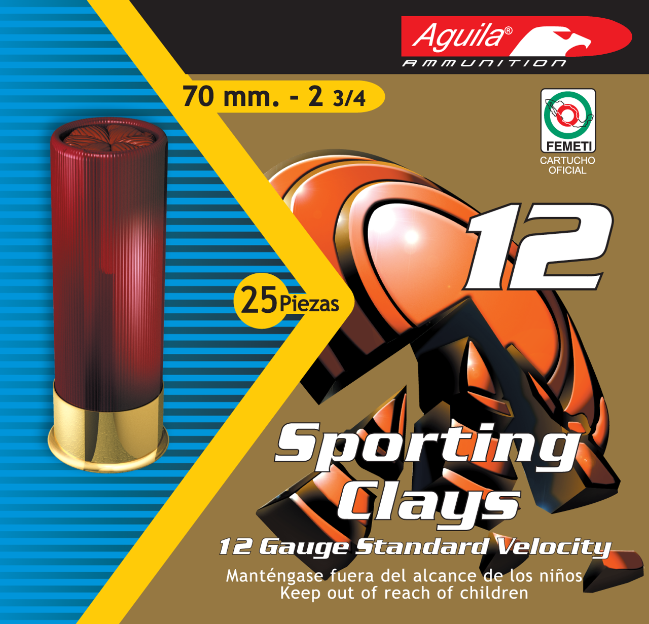 Aguila Competition, Aguila 1chb1246 12ga Hvspt    Size 7.5   1 1/8oz