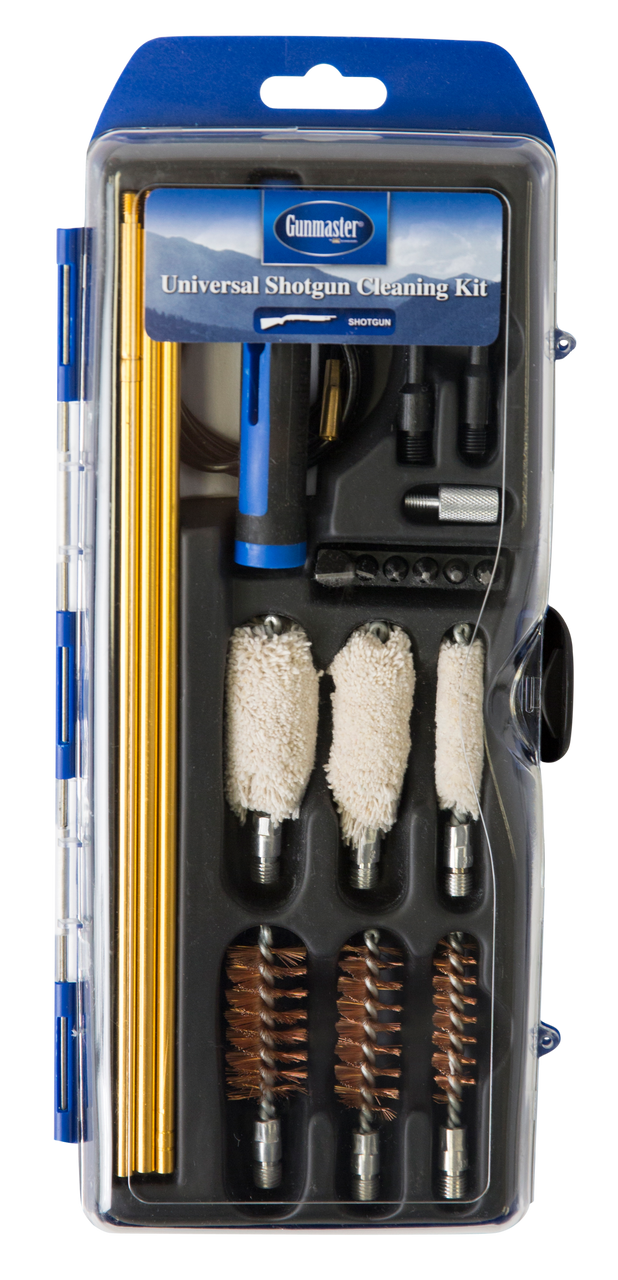 DAC GMSGHY GunMaster Universal Hybrid Shotgun Cleaning Kit Multi-Gauge Shotgun/21 Pieces Black/Blue
