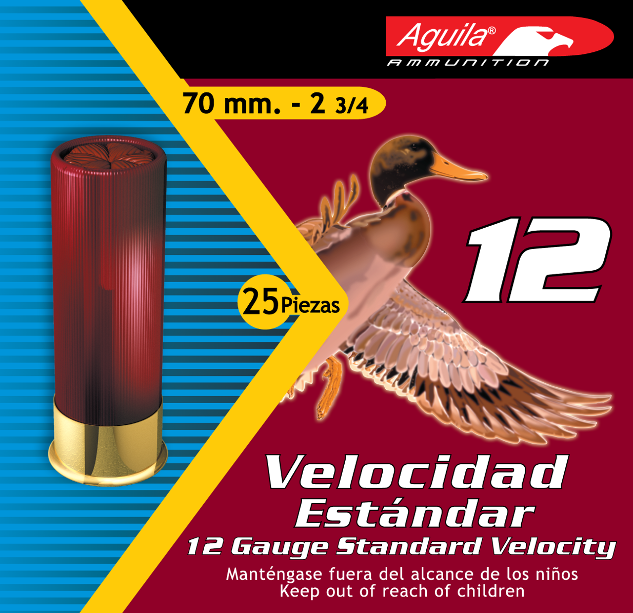 Aguila Field, Aguila 1chb1218 12ga Std      Size 8     1 1/8oz