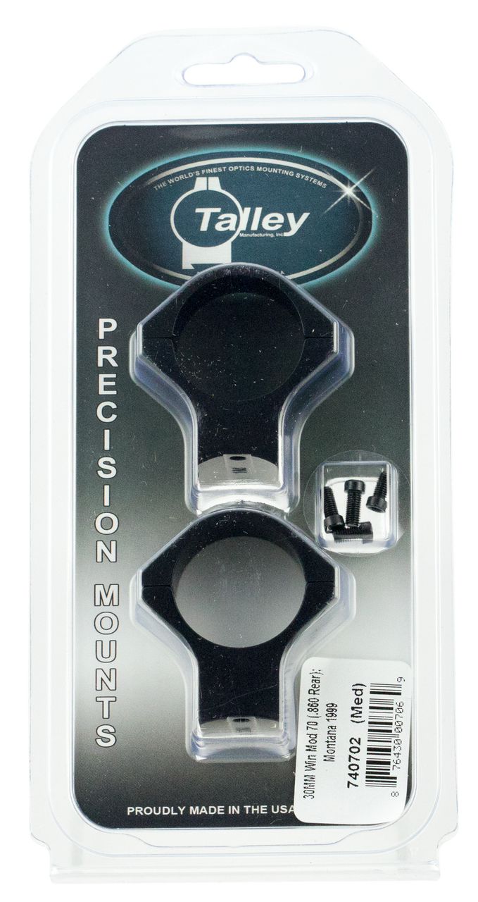 Talley Ring/base Combo, Tal 740702    Lw Rng/bs 30mm Med M70 Std/shortmag