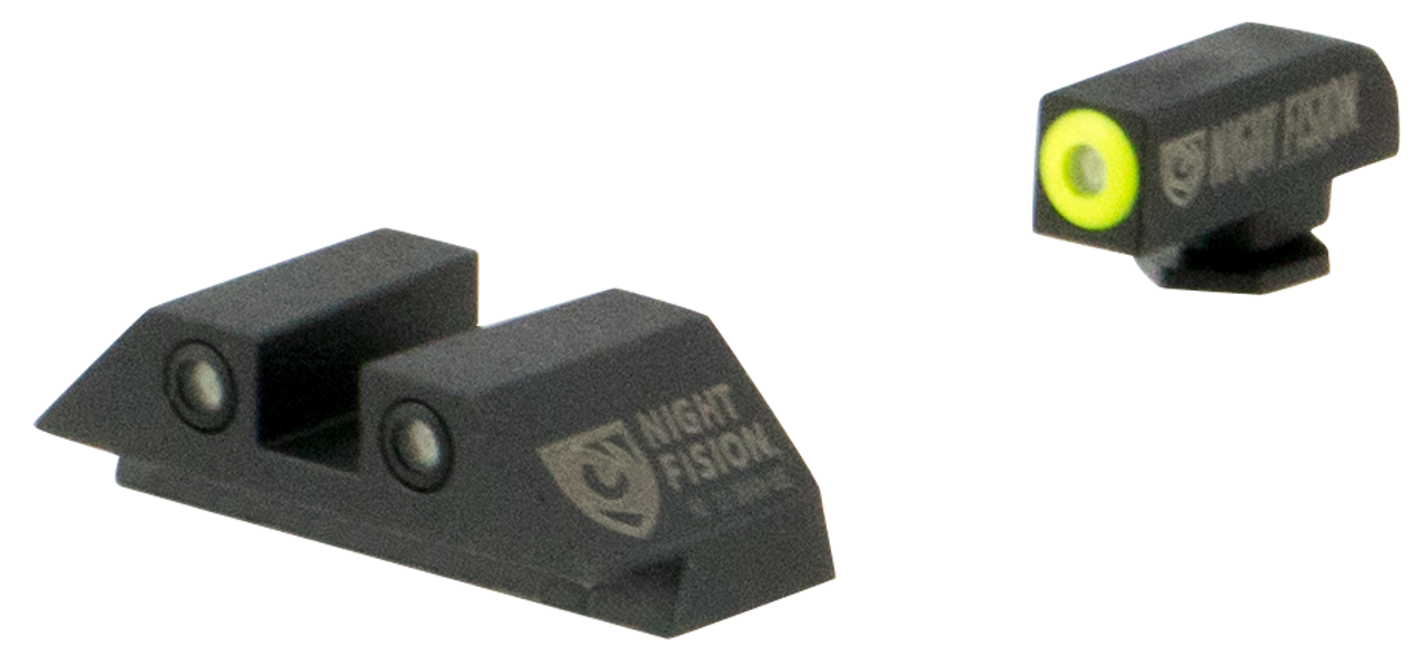 Night Fision Night Sight Set, Nf Glk-001-003-ygzg     Ns Glk 17/19 Square