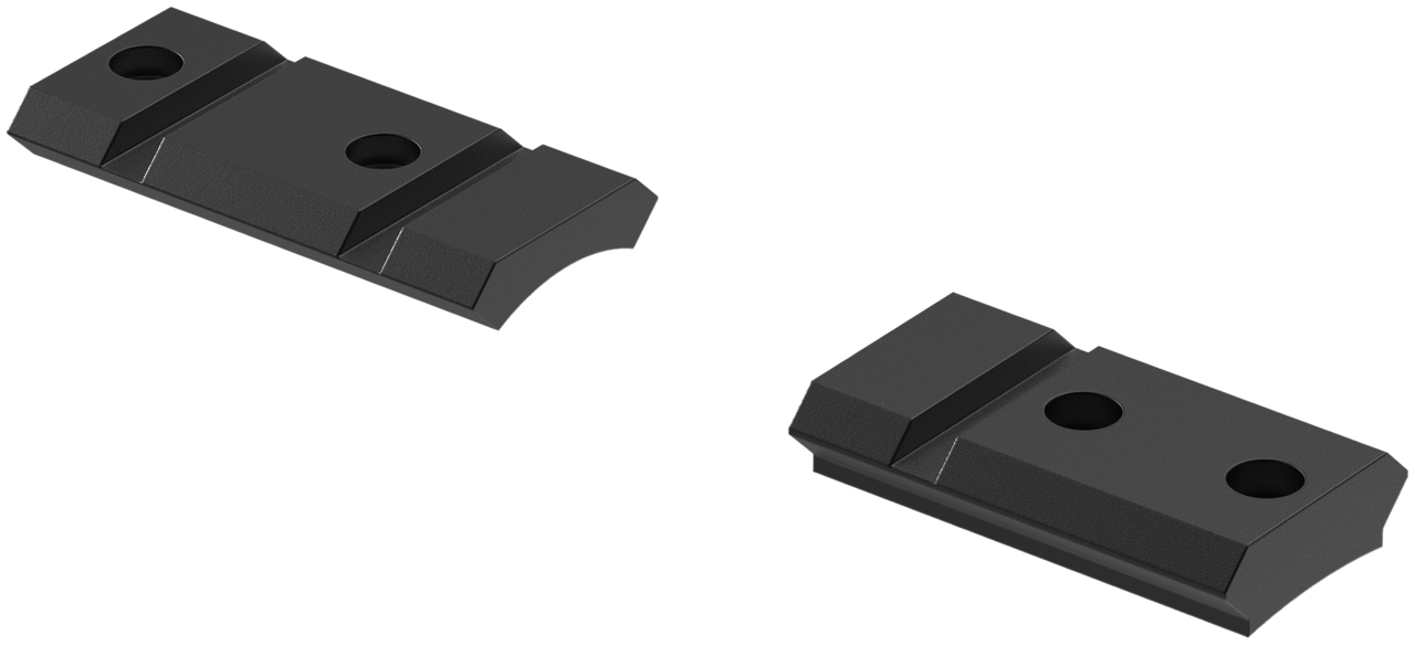 Leupold 180293 QRW Cross-Slot Base Set Matte Black Remington 700