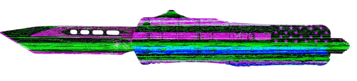 Templar Knife Back The Blue, Temp Sbtb231 Small Back The Blue Tanto  Black     Blade Length 2.25